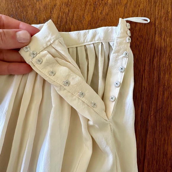 Narciso Rodriguez cream silk skirt - Picture 5 of 7